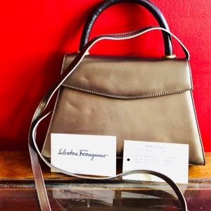 NWT- Authentic vintage leather Ferragamo crossbody